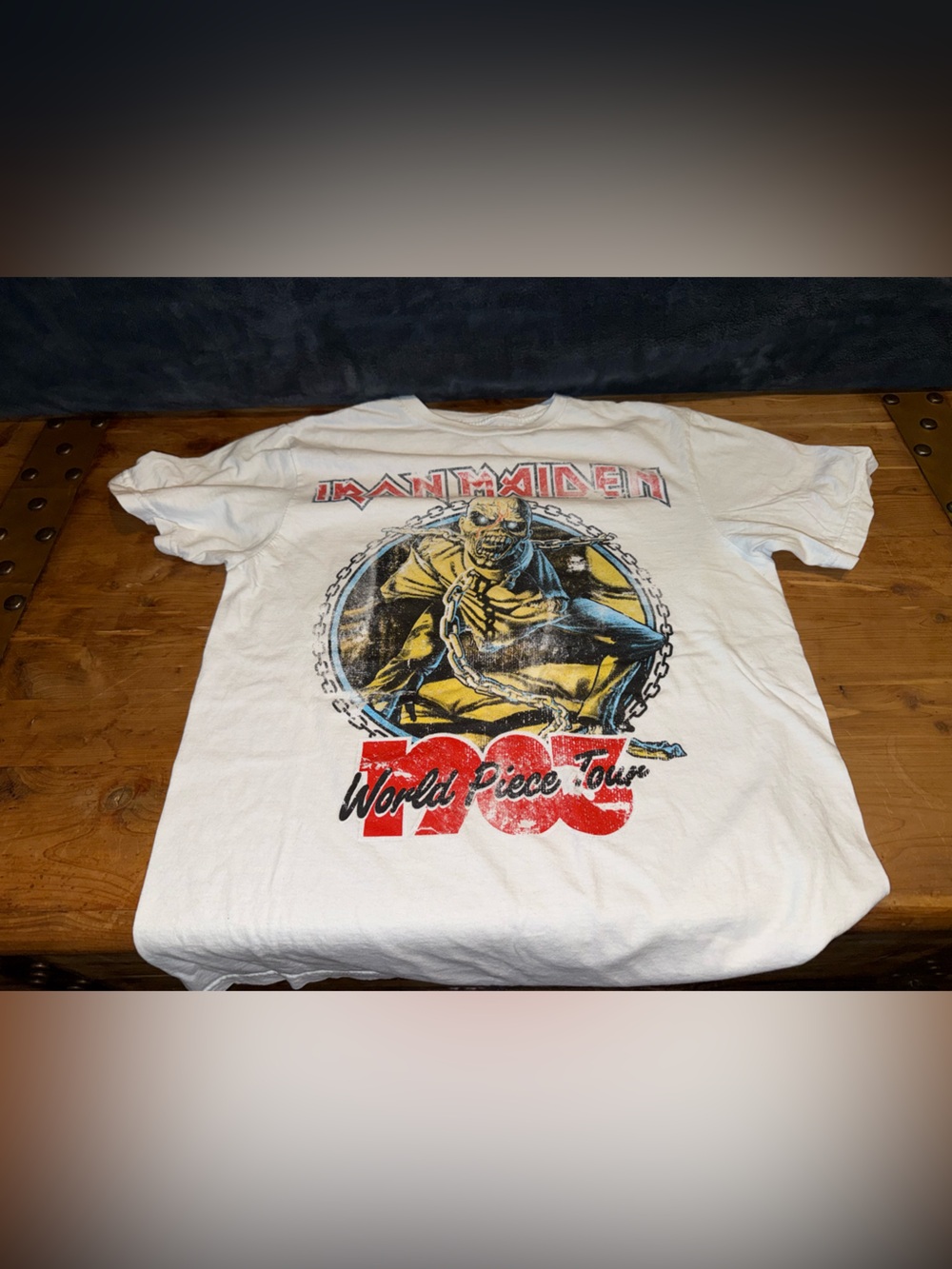 iron maiden band tee